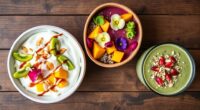 global inspired healthy breakfast bowls