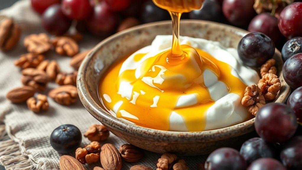 greek yogurt with honey