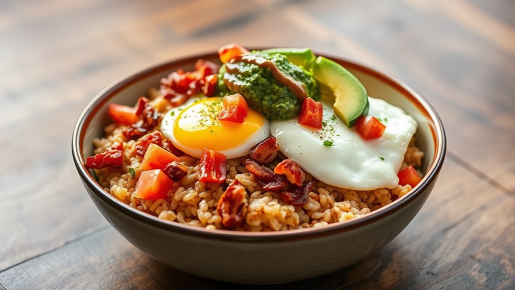 healthy breakfast burrito bowls
