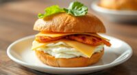 healthy egg white sandwich