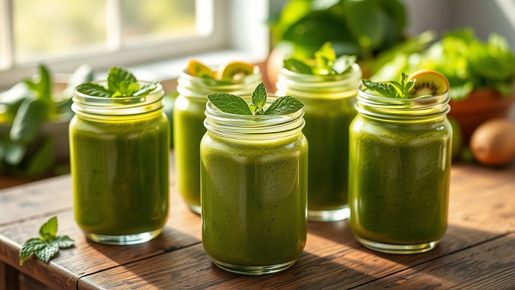 healthy leafy green drinks