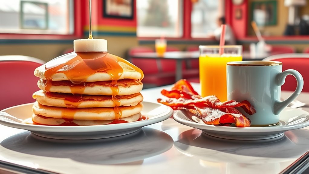 iconic american diner breakfast