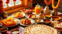 indian diwali breakfast spread