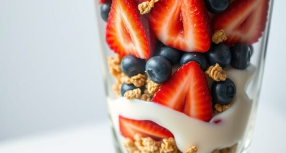 layered yogurt fruit parfait