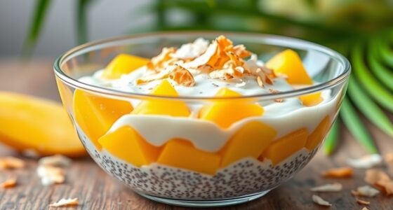 mango coconut chia pudding