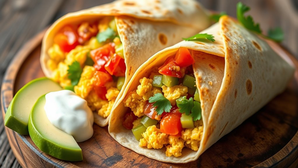 meal prep vegan burritos