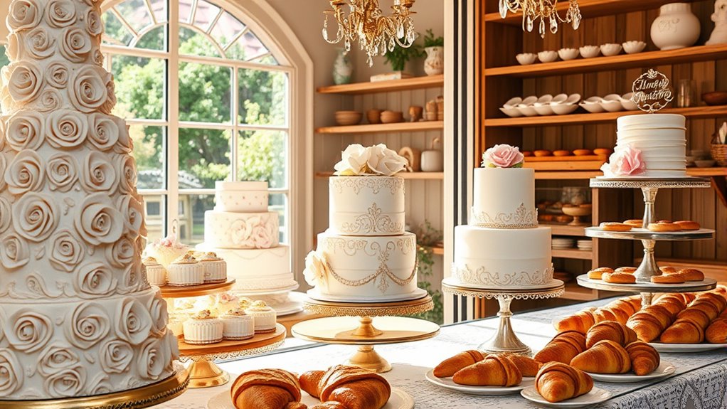 morning wedding cake tastings