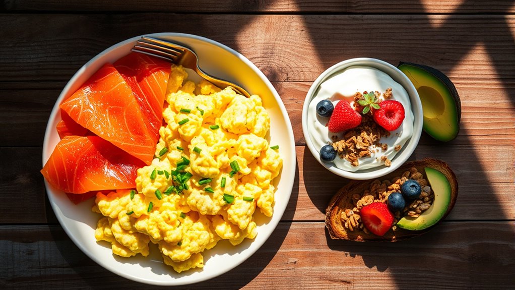 protein rich morning meals