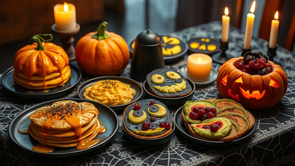 spooky festive halloween breakfast
