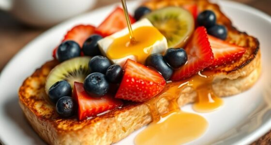 sweet breakfast with berries