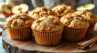 sweet cinnamon apple muffins
