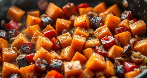 sweet potato peppers onions