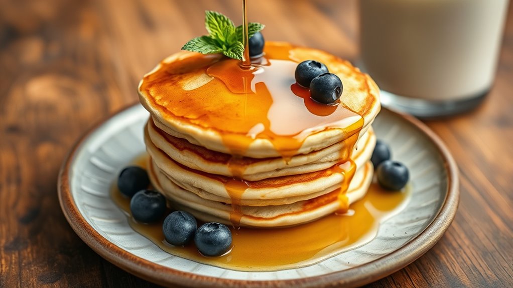 vegan oat milk pancakes