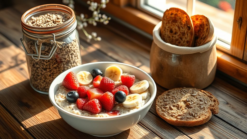 whole grains promote fiber intake