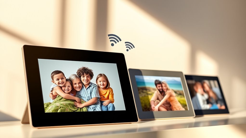 digital frames with email