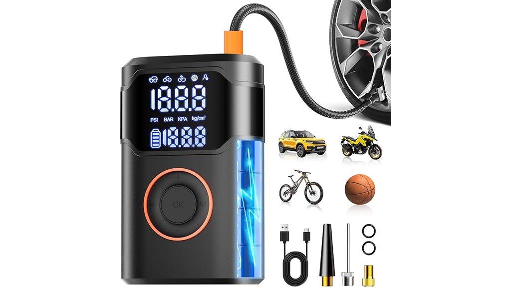 digital portable tire inflator