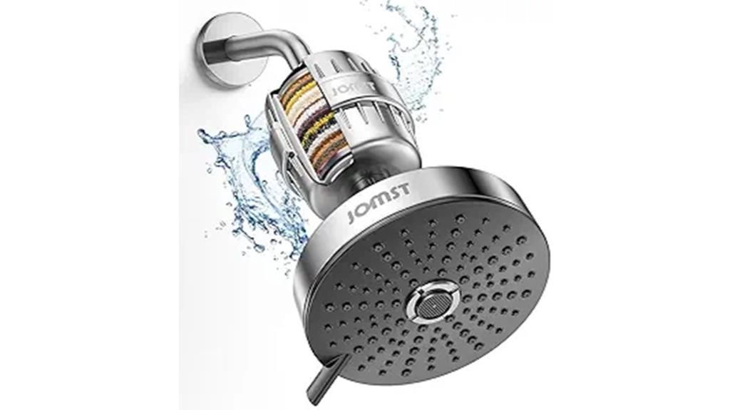 filtered chlorine pressure shower