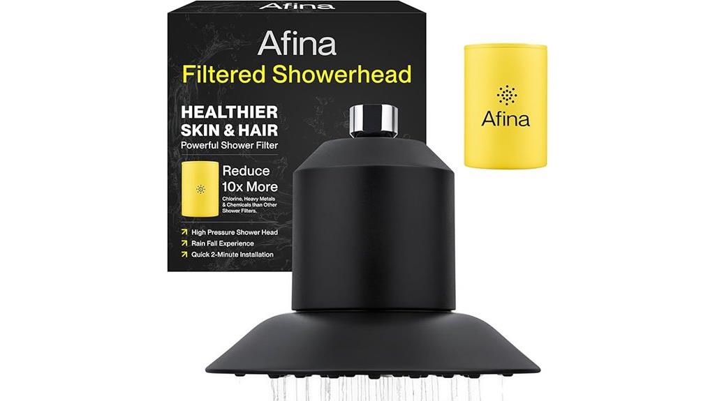 filtered rainfall shower head