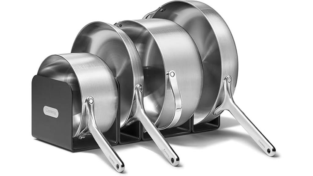 twelve piece steel cookware