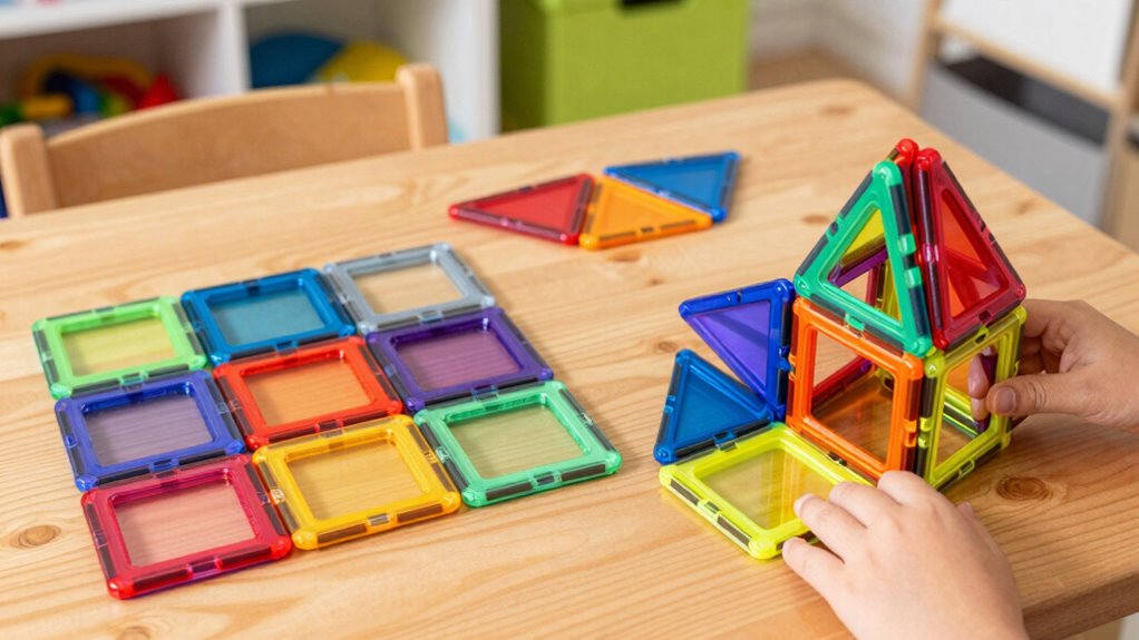 age appropriate magnetic tiles selection