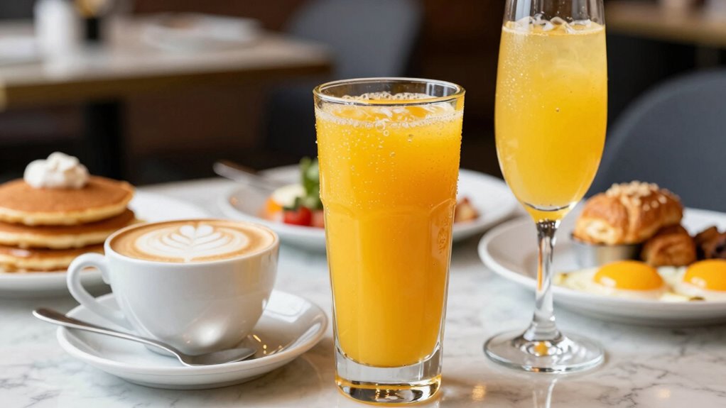 breakfast drinks and brunch cocktails