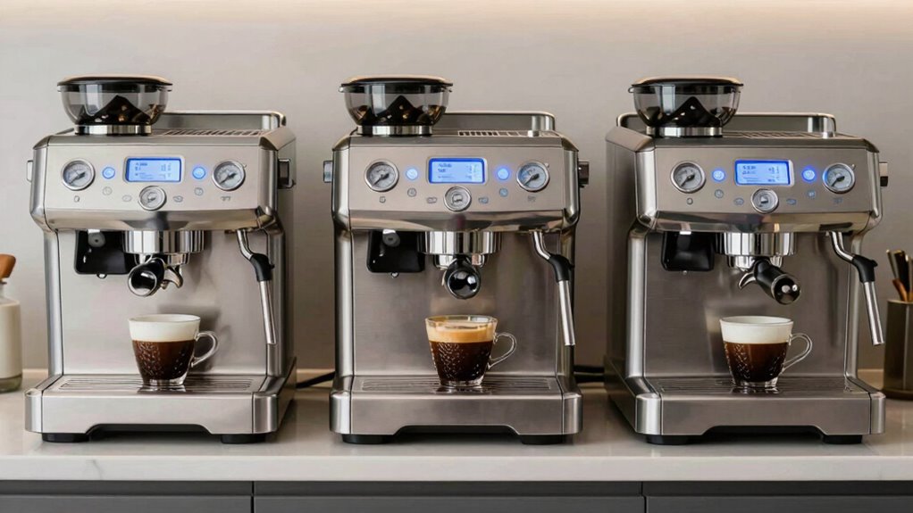 compare espresso machine features