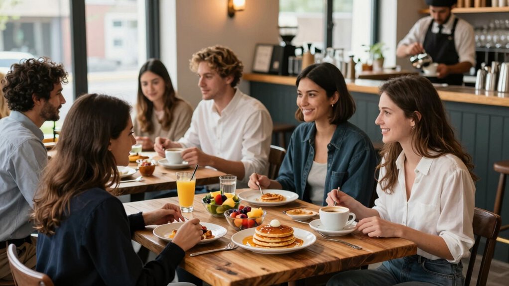 early risers seeking nourishment