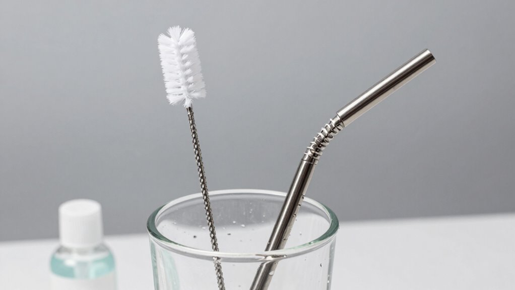 effective stainless steel straw cleaning