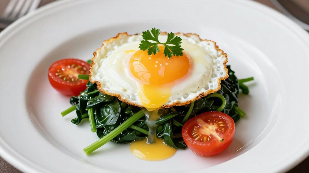 elegant colorful egg presentation