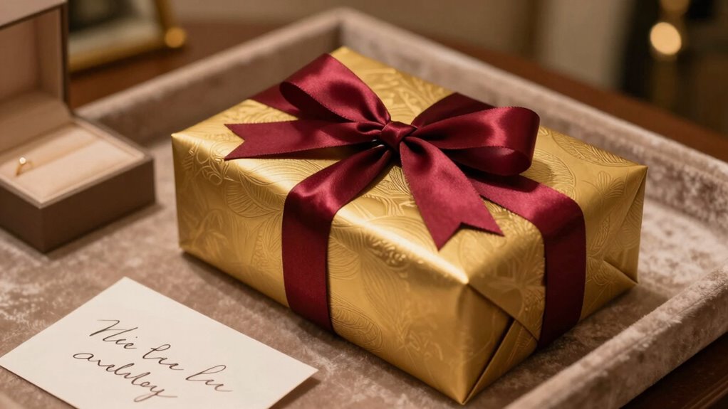 elegant personalized gift presentation