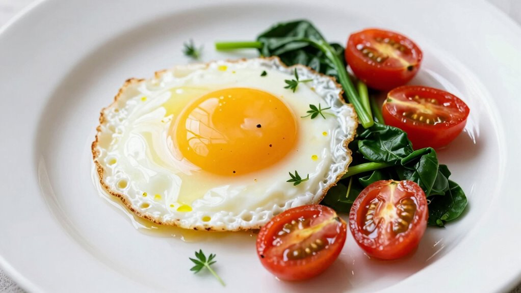 elegant quick egg presentation