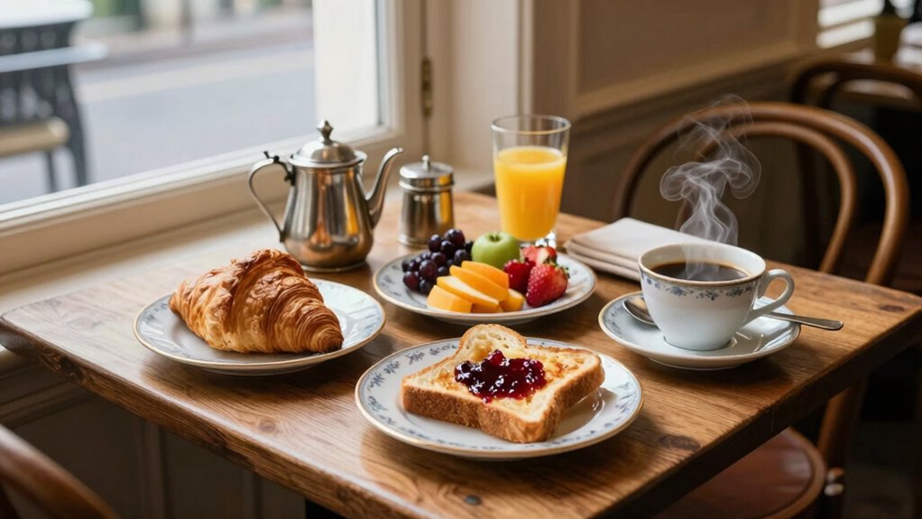 european style morning meal