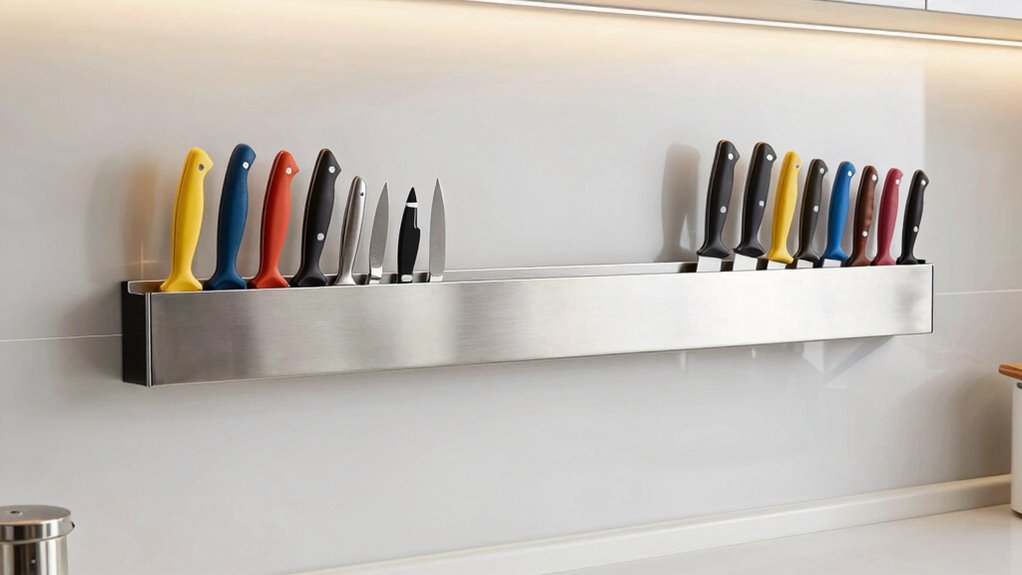 extended magnetic knife storage