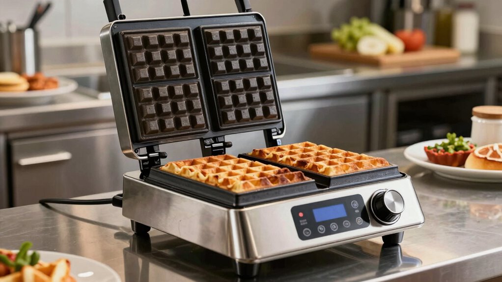 key commercial waffle maker features