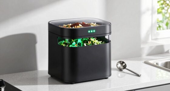 kitchen compost bin setup