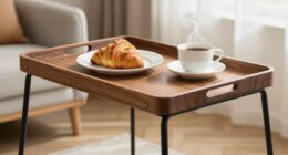 luxurious foldable breakfast trays