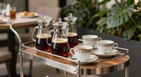 luxury brunch coffee carts