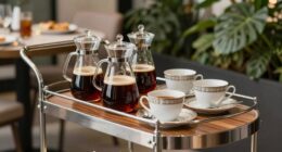 luxury brunch coffee carts