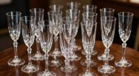 luxury crystal champagne flute sets