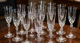 luxury crystal champagne flute sets