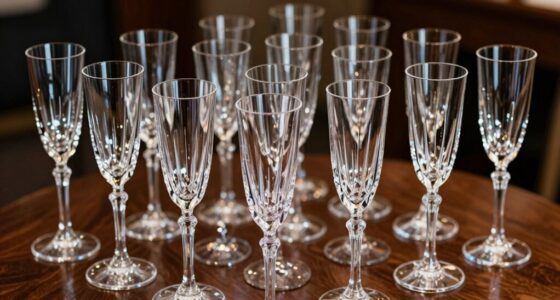 luxury crystal champagne flute sets