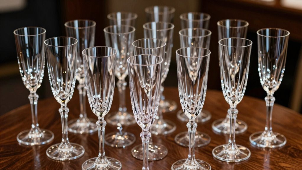 luxury crystal champagne flute sets