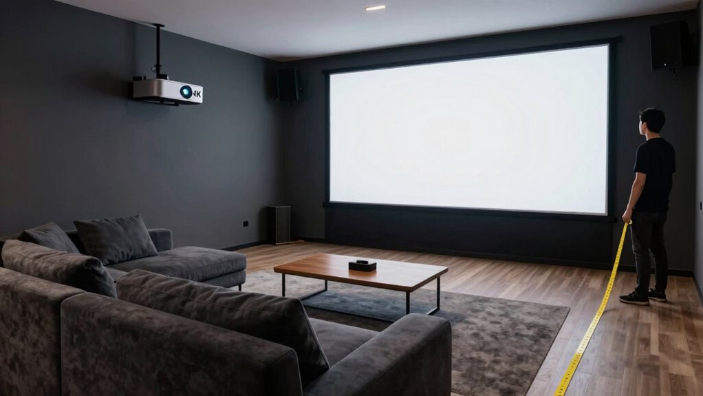 measure room choose screen