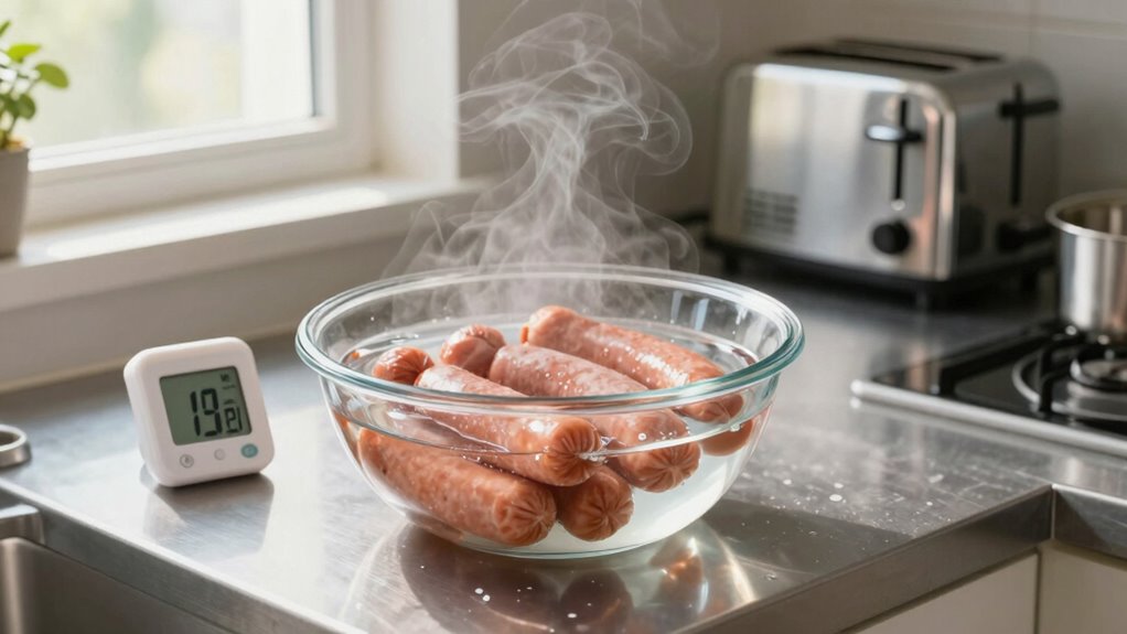 microwave thawing with safety