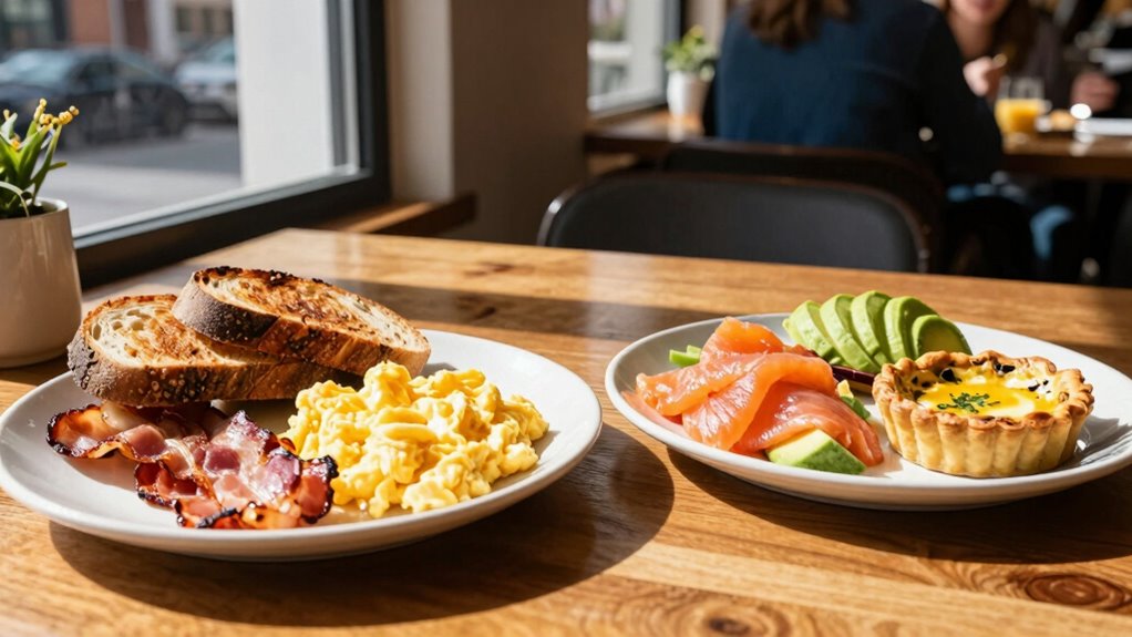 morning meal versus late morning