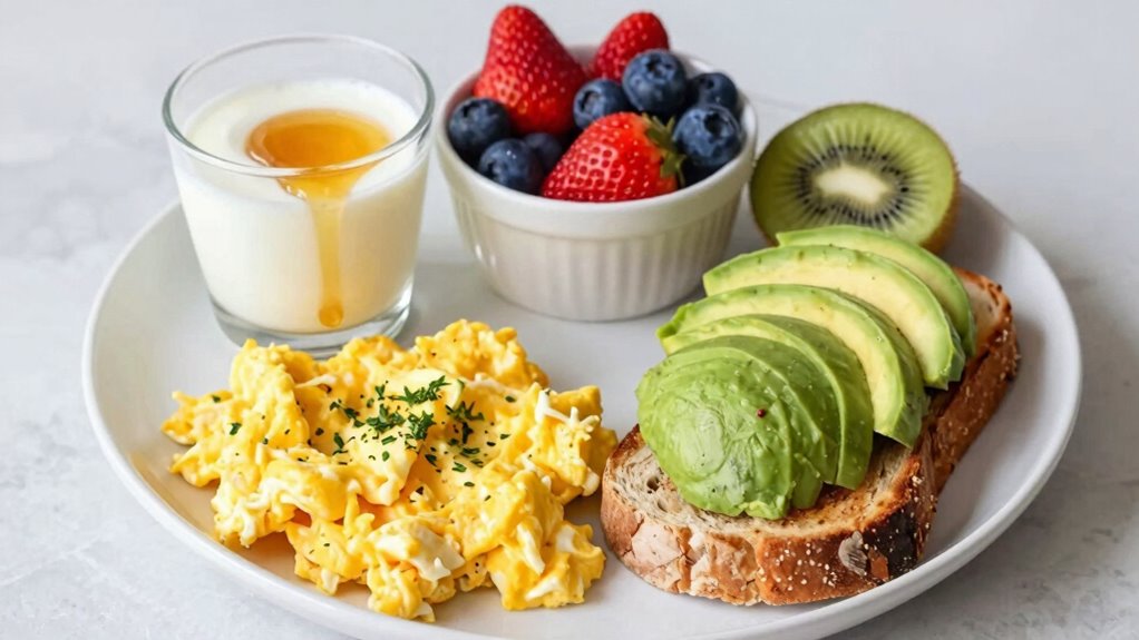 nutrient rich varied breakfast choices