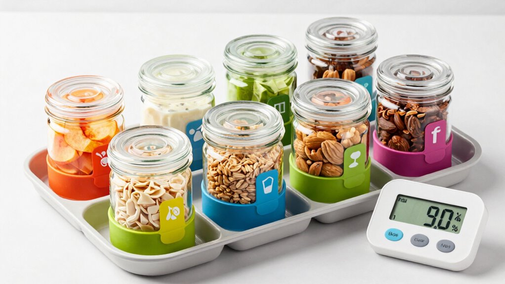 organize allergen safe breakfast storage