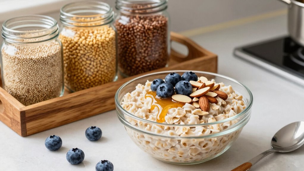 organized grains support healthy mornings