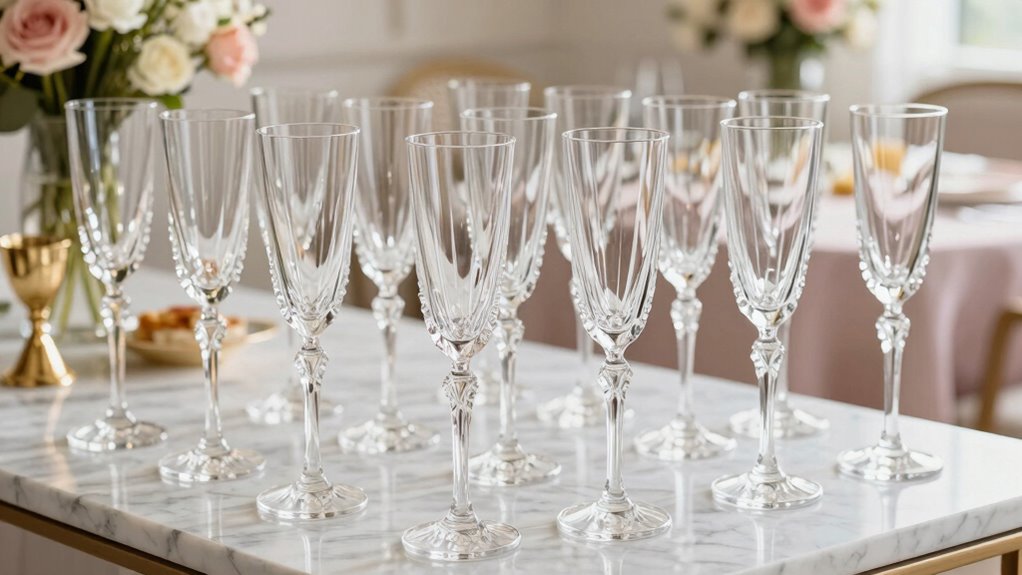 premium champagne flute set