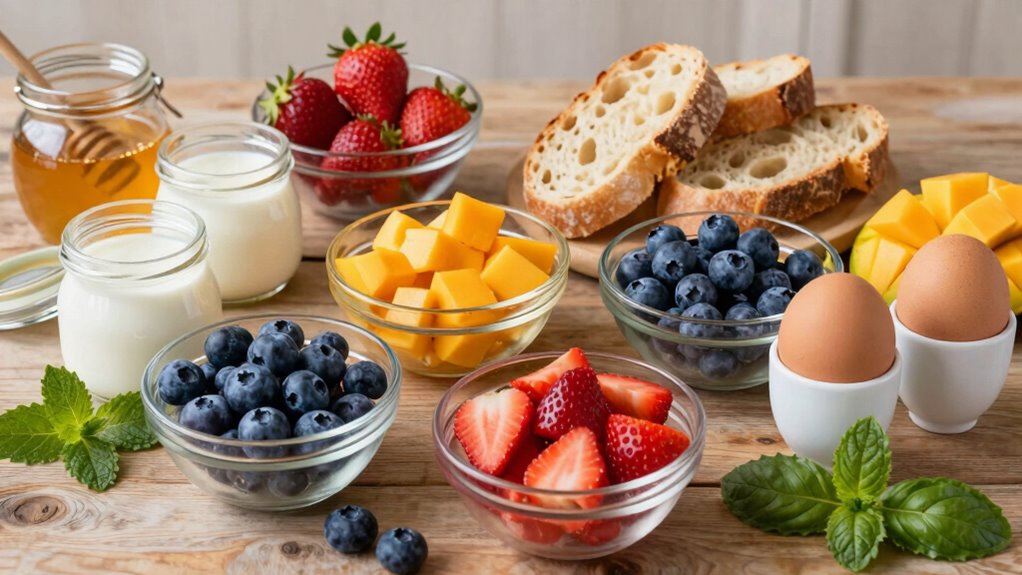 prepping breakfasts efficiently